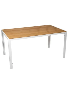 Camacho - Tavolo da Esterno - Alluminio Bianco / Polywood