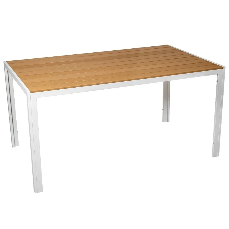Camacho - Tavolo da Esterno - Alluminio Bianco / Polywood