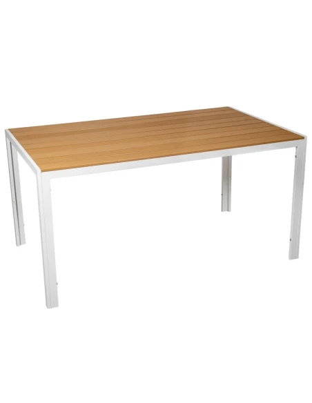 Camacho - Tavolo da Esterno - Alluminio Bianco / Polywood