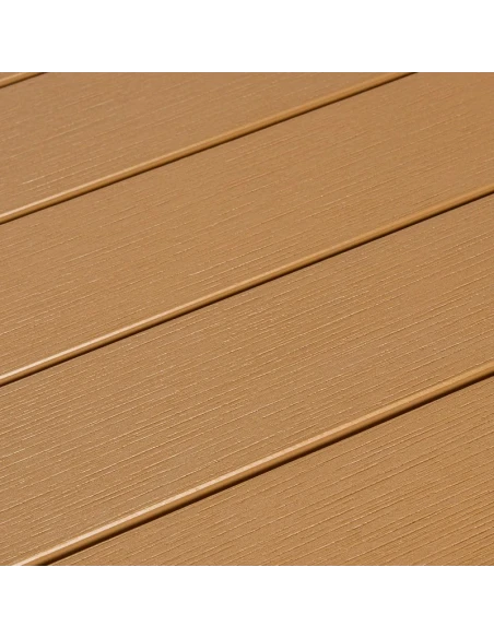 Camacho - Outdoor Table - Cream Aluminum / Polywood
