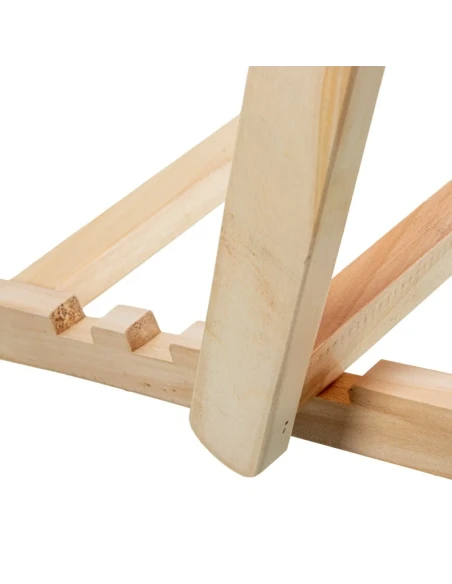 Camacho - Sedia Pieghevole Reclinabile da Esterno - Legno Naturale / Beige