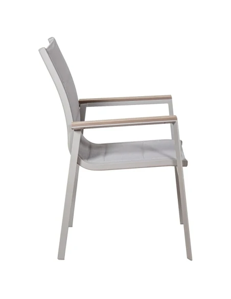 Camacho - Outdoor Dining Set - White Aluminum / Wood