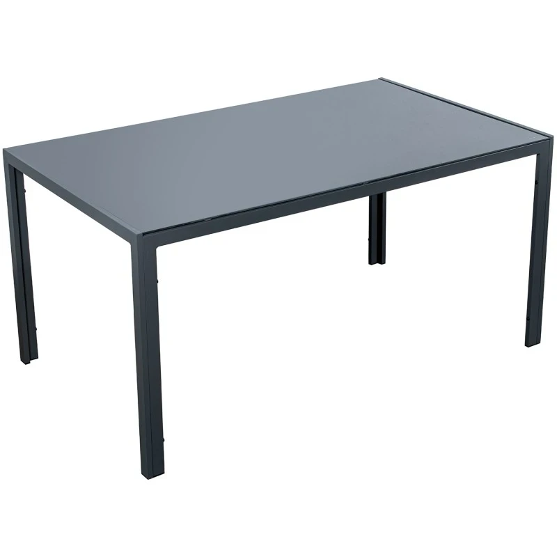 Camacho - Outdoor Dining Set - Anthracite Aluminum / Glass