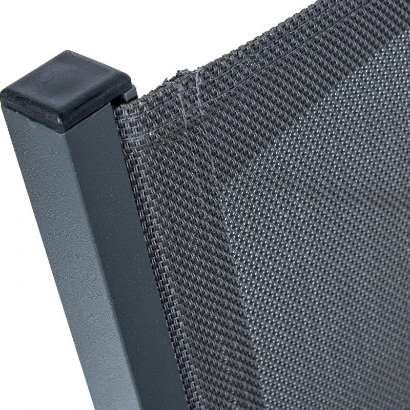 Camacho - Outdoor Dining Set - Anthracite Aluminum / Glass