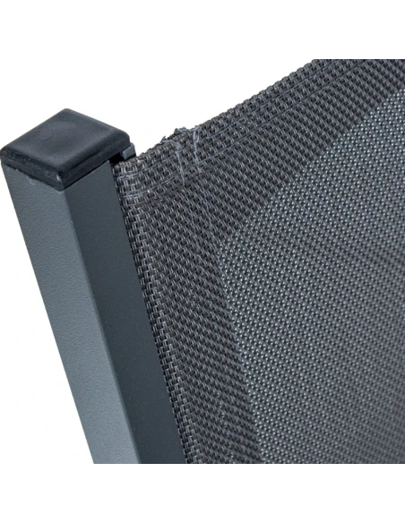 Camacho - Outdoor Dining Set - Anthracite Aluminum / Glass