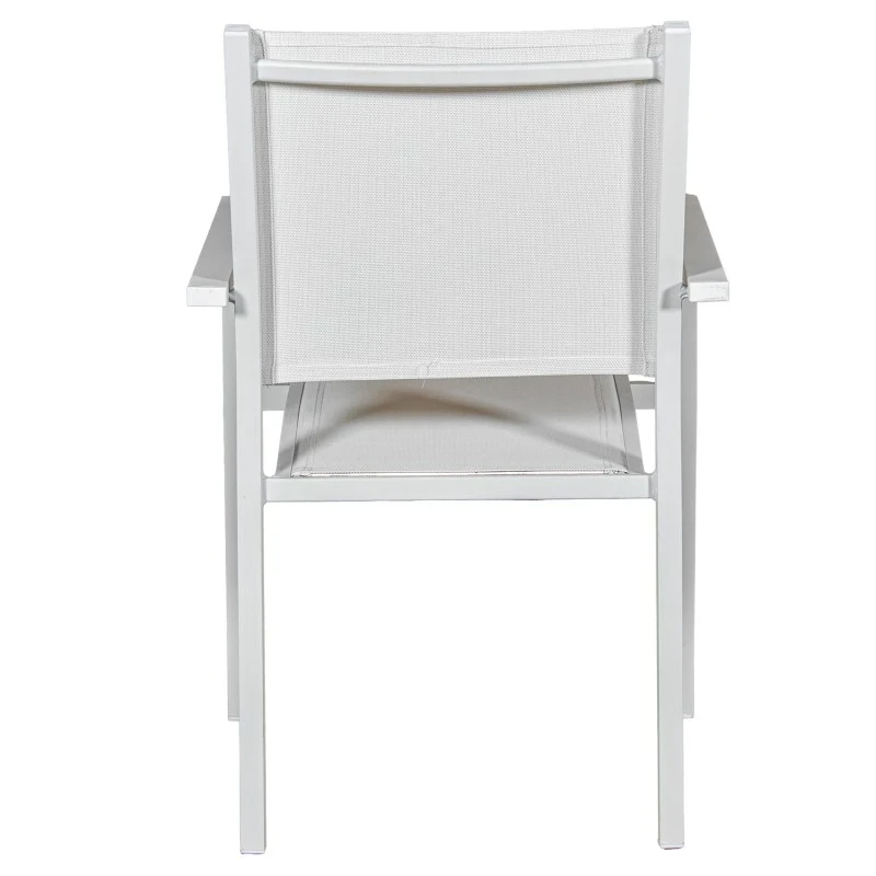 Camacho - Outdoor Dining Set - White Aluminum / Glass