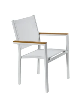 Camacho - Outdoor Chair - White Aluminum