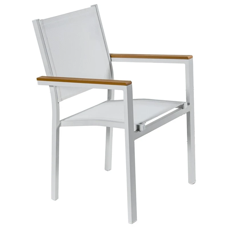 Camacho - Sedia per Esterni - Alluminio Bianco