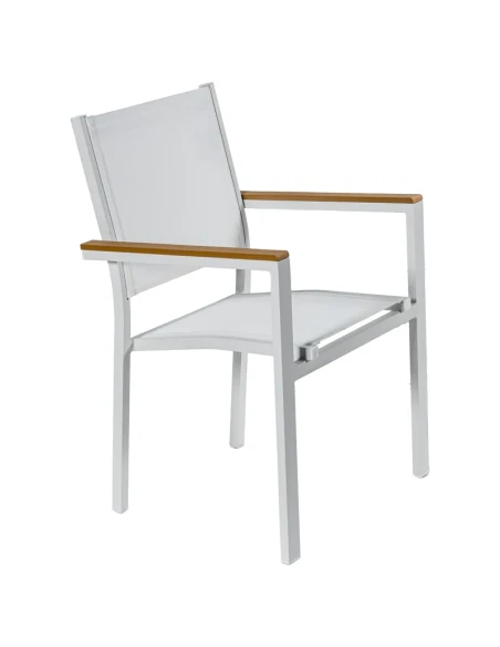 Camacho - Sedia per Esterni - Alluminio Bianco
