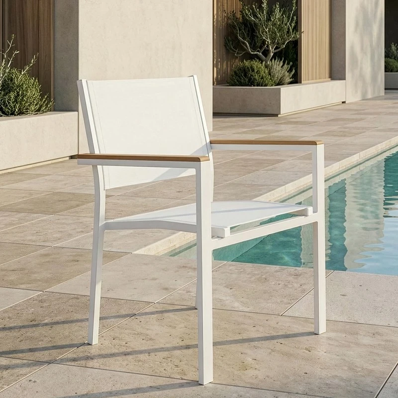 Camacho - Outdoor Chair - White Aluminum