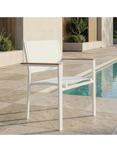 Camacho - Outdoor Chair - White Aluminum