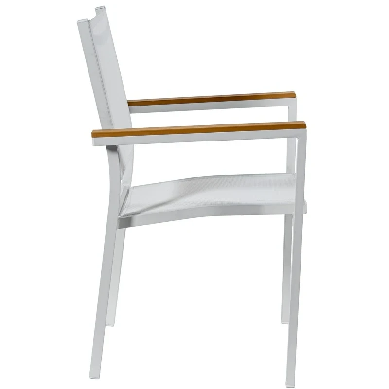 Camacho - Sedia per Esterni - Alluminio Bianco