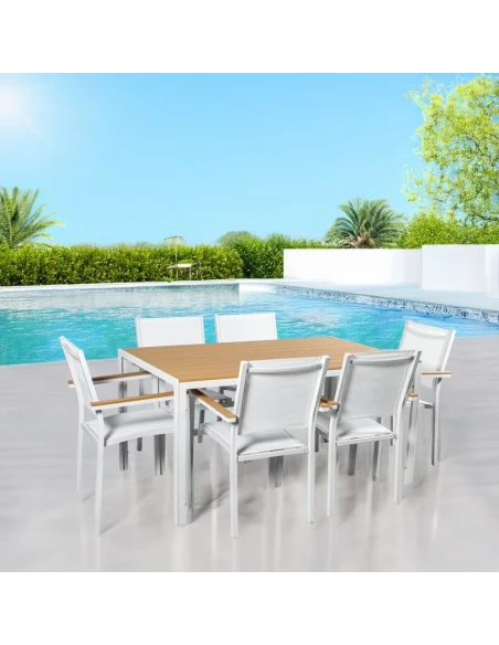 Camacho - Outdoor Chair - White Aluminum