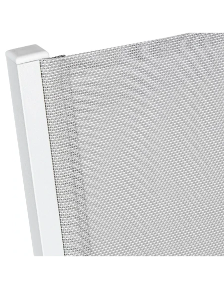 Camacho - Vargas Outdoor Chair with Wood Inserts - White Aluminum / Gray Fabric