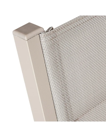 Camacho - Vargas Upholstered Outdoor Chair with Wood Inserts - Cream Aluminum / Cream Fabric