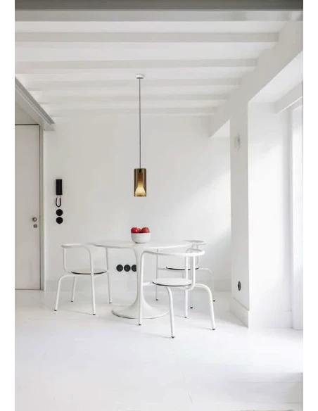Penta - Lit Lampada a Sospensione Singola - Blu Specchiato