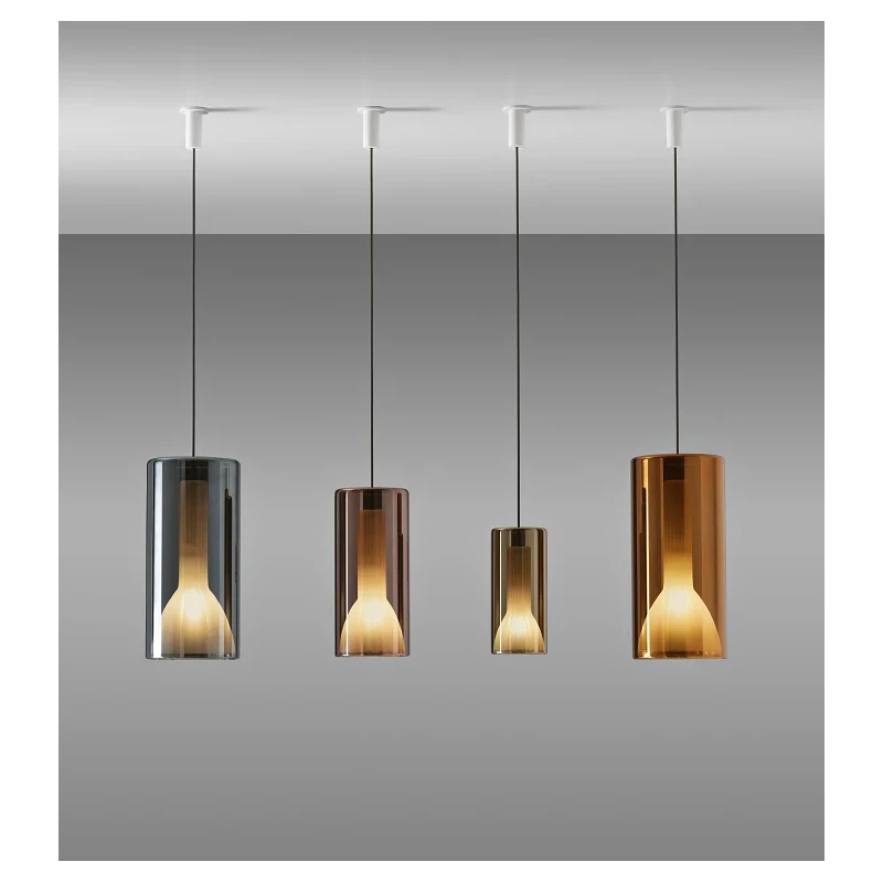 Penta - Lit Single Pendant Lamp - Mirrored Gold