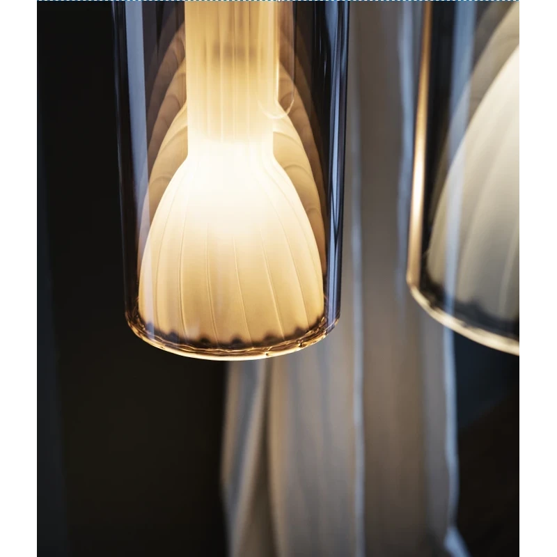 Penta - Lit Lampada a Sospensione Singola - Viola Specchiato