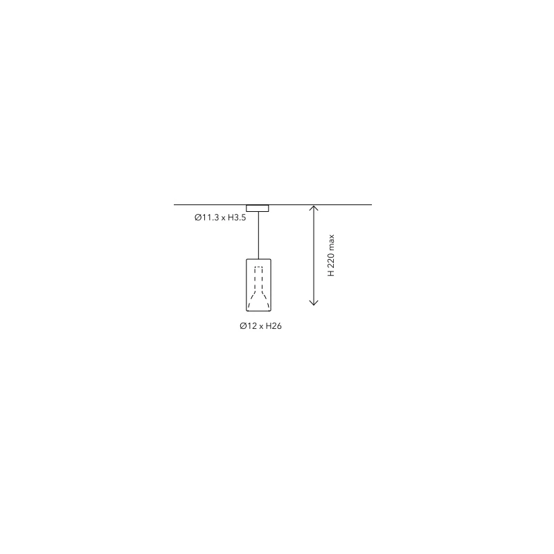 Penta - Lit Lampada a Sospensione Singola - Viola Specchiato