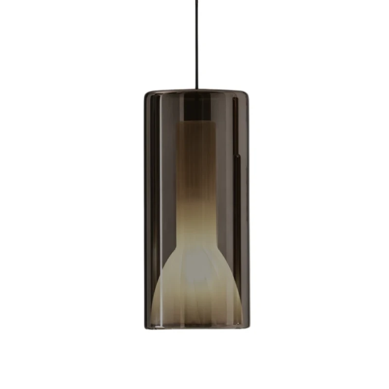 Penta - Lit Lampada a Sospensione Singola - Nero Specchiato