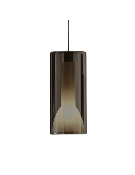 Penta - Lit Lampada a Sospensione Singola - Nero Specchiato
