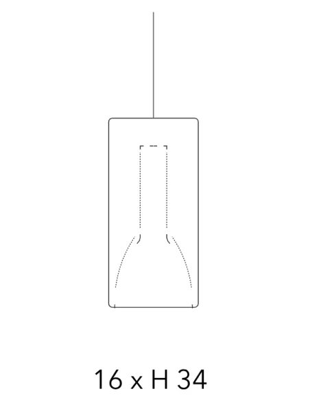 Penta - Lit Decentralized Pendant Lamp - Mirrored Blue