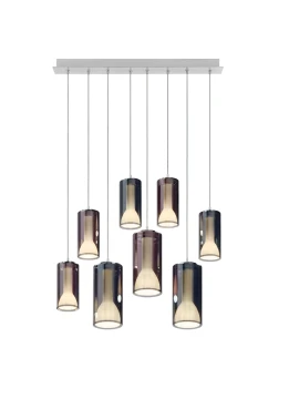 Penta - Lit Lampada a Sospensione 2N - Blu e Viola Specchiato