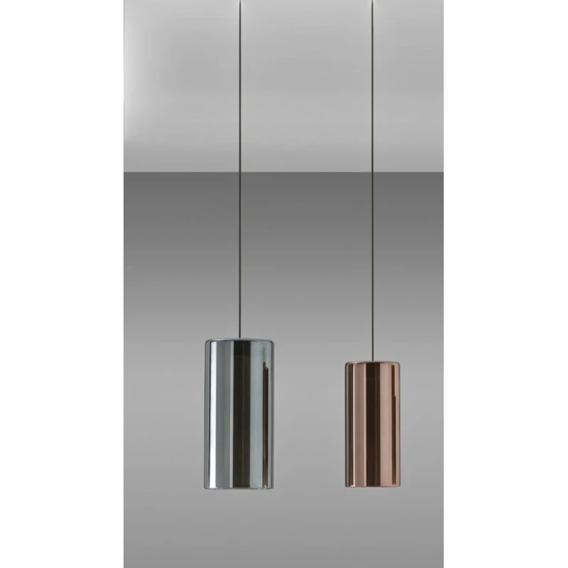 Penta - Lit Pendant Lamp 2N - Blue and Purple Mirror