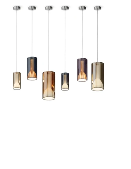Penta - Lit Pendant Lamp 2O - Multicolor