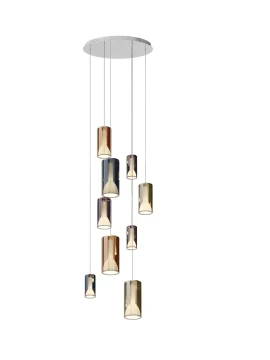 Penta - Lit Pendant Lamp 3B - Multicolor