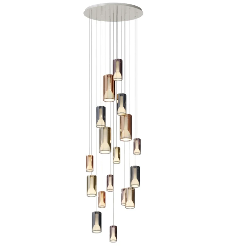 Penta - Lit Lampada a Sospensione 3D - Multicolore