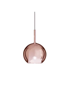 Penta - Glo Mini Pendant Lamp - Mirrored Rose Gold