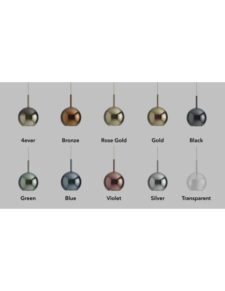 Penta - Glo Mini Lampada a Sospensione - Nero Specchiato