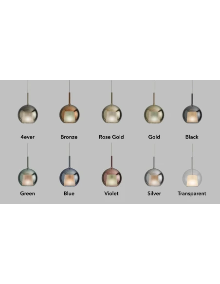 Penta - Glo Mini Lampada a Sospensione - 4Ever Specchiato
