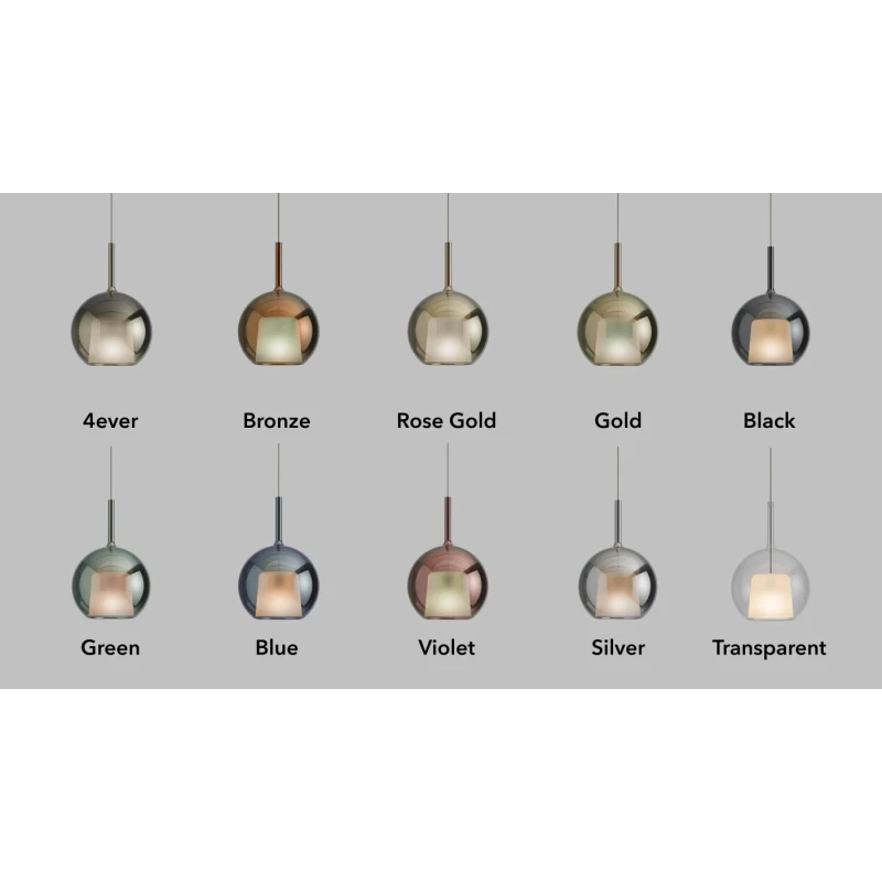 Penta - Glo Lampada a Sospensione - Oro Specchiato