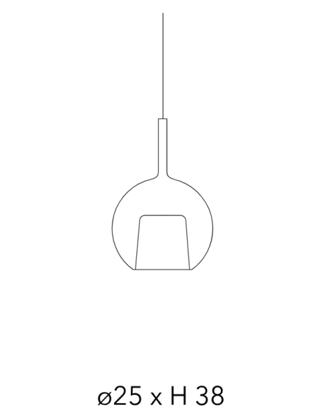 Penta - Glo Pendant Lamp - Mirrored Silver