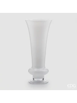 EDG - Amphora Vase with Foot - White