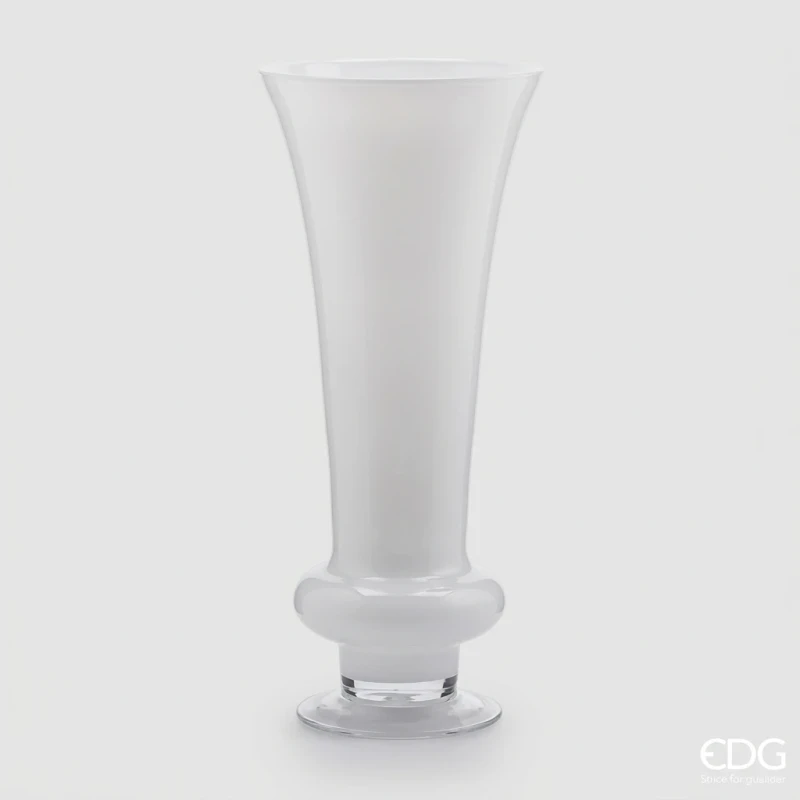 EDG - Amphora Vase with Foot - White