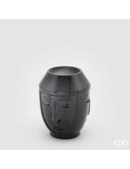 EDG - Vaso Faccia - Vetro Nero