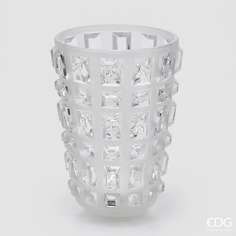 EDG - Vaso Gemme - Vetro Bianco