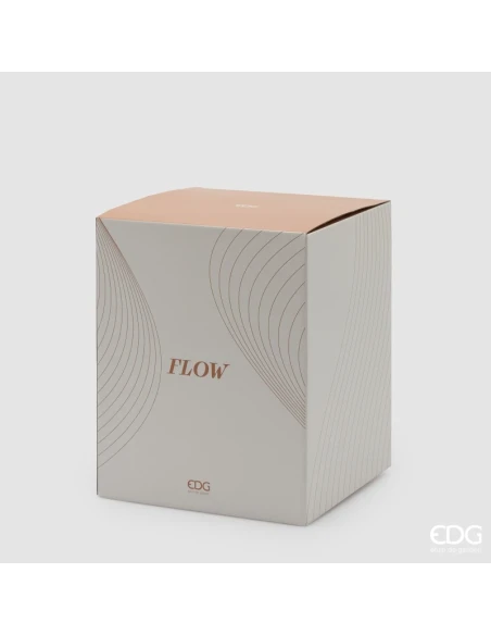 EDG - Vaso Flow Sinuoso H 32 cm - Marrone Chiaro