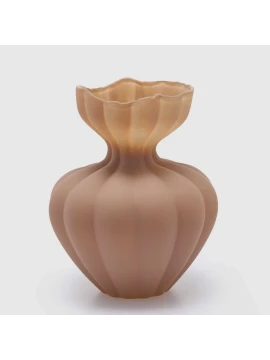 EDG - Vaso Flow Sinuoso H 32 cm - Marrone Chiaro