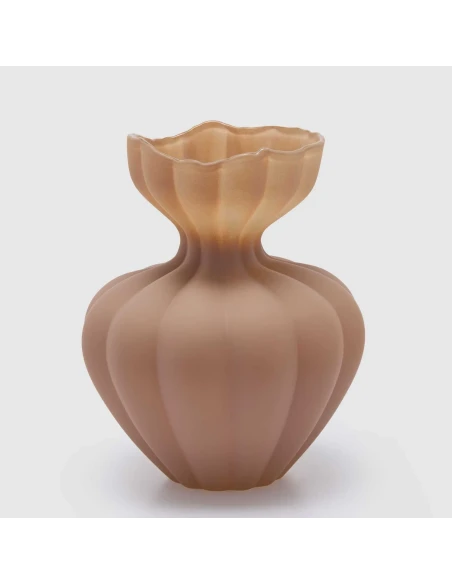 EDG - Flow Sinuous Vase H 32 cm - Light Brown