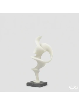 EDG - Scultura Fluid con Base - Avorio