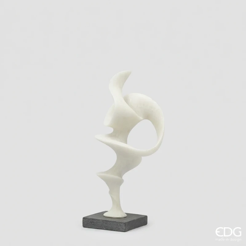 EDG - Scultura Fluid con Base - Avorio