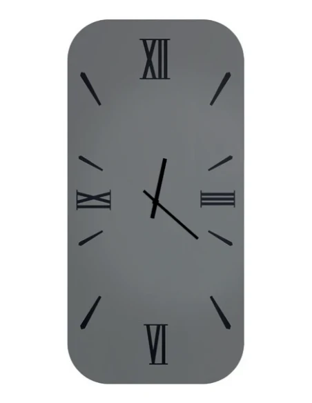 Ceart - Orologio da Parete a Specchio Iris Vertical - Nero / Nero Fumè