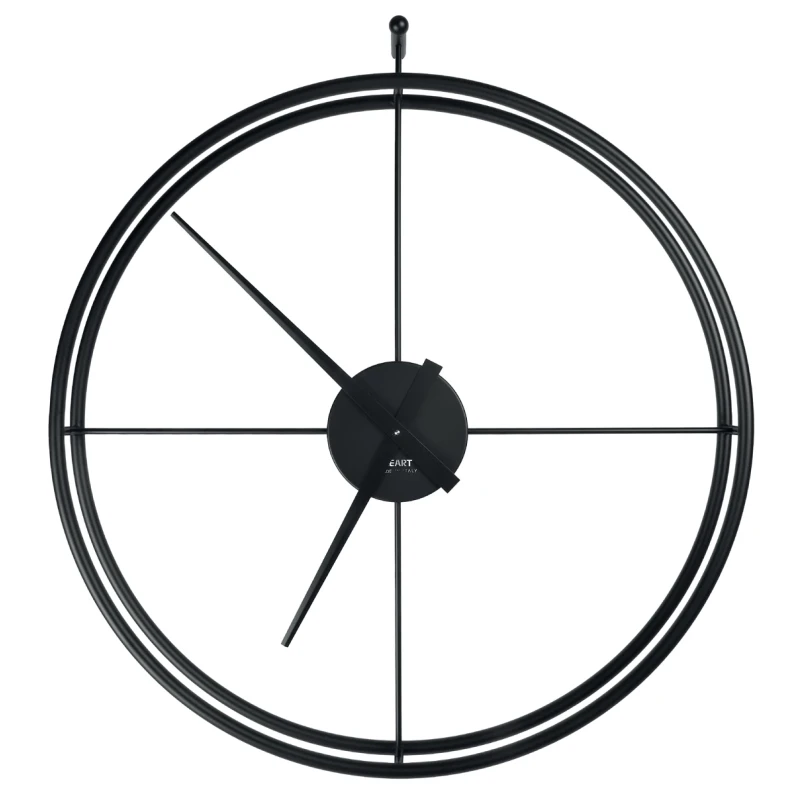 Ceart - Orologio da Parete Essenziale - Nero Pastello