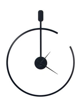 Ceart - Orologio da Parete Line - Nero Pastello