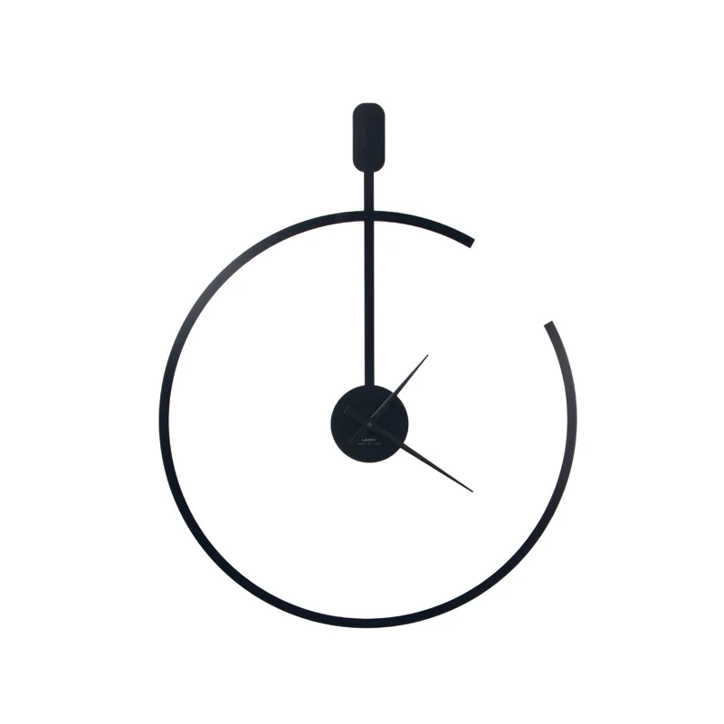 Ceart - Orologio da Parete Line - Nero Pastello