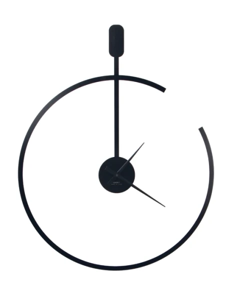 Ceart - Line Wall Clock - Pastel Black